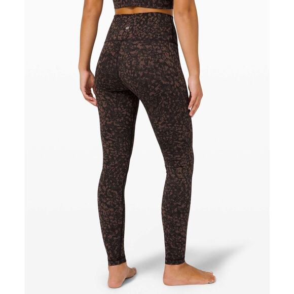 Lululemon Wunder Under High-Rise Tight 28" Wild Thing Camo Brown Earth Multi 2 - Picture 3 of 12